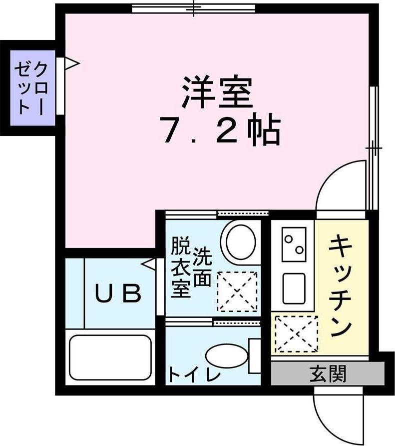 メゾン・ド・ココB(1K/1階)の間取り写真
