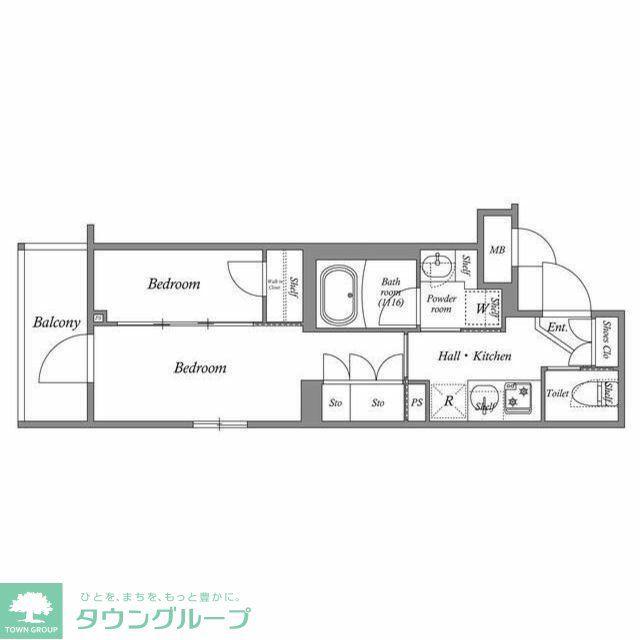 ACP RESIDENCE 中延(2K/1階)の間取り写真