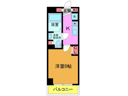 N-STAGE ICHIKAWAKONODAI(1K/7階)の間取り写真