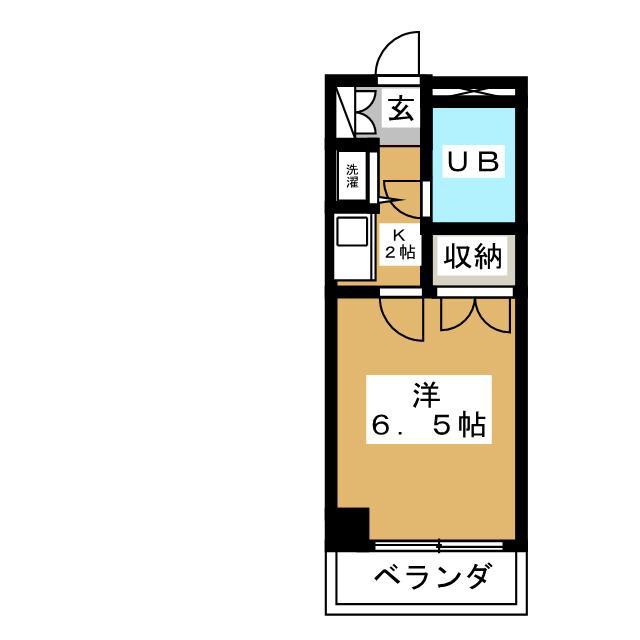 とぴあ行徳(1K/3階)の間取り写真