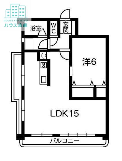 ルミネM&L(1LDK/2階)の間取り写真