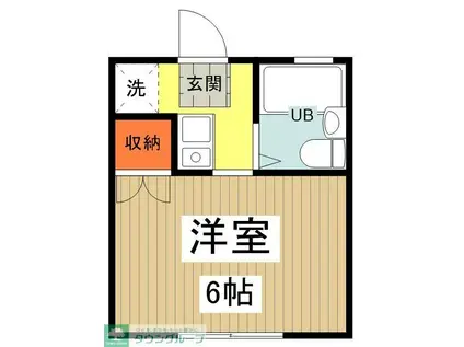 サン&パームIKEDA(1K/2階)の間取り写真