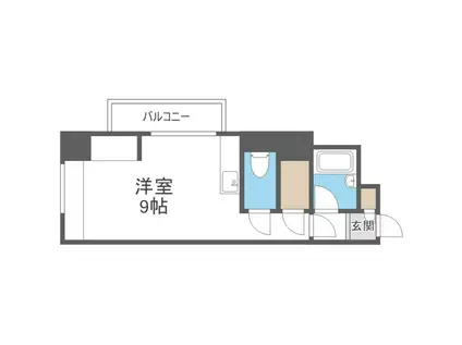 TEINE1・4MS(ワンルーム/7階)の間取り写真