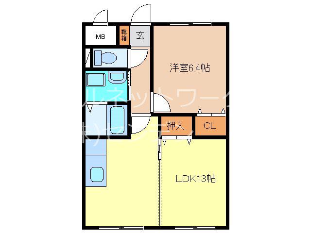 プレセンテ(1LDK/3階)の間取り写真
