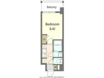 ALIVIS都島北通(1K/5階)の間取り写真