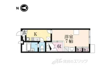 レオパレス護佐丸(1K/2階)の間取り写真