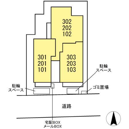 ブリューエン河原口(1LDK/2階)の間取り写真
