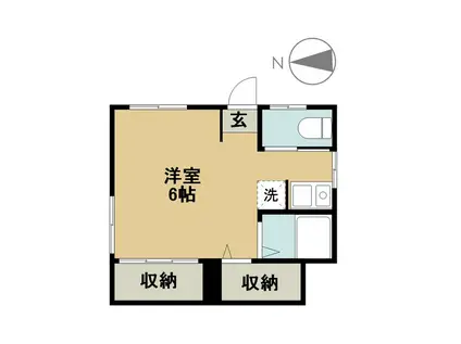 マ・メゾン(ワンルーム/1階)の間取り写真