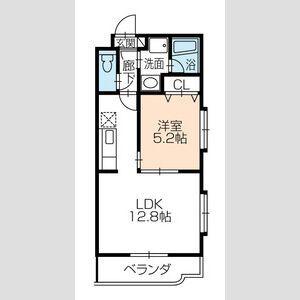 ヴィラ・グレイスII(1LDK/3階)の間取り写真