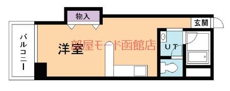 ステイヒアビル(ワンルーム/3階)の間取り写真
