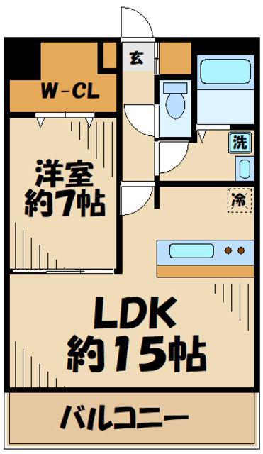 サンデーズII(1LDK/1階)の間取り写真