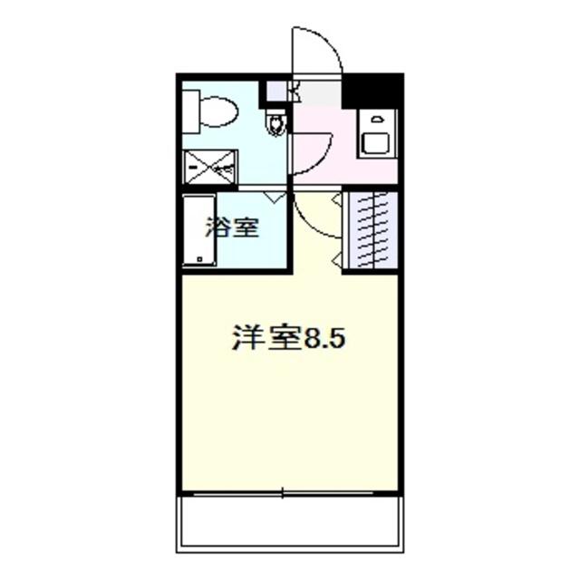 プラディオ森小路(1K/5階)の間取り写真