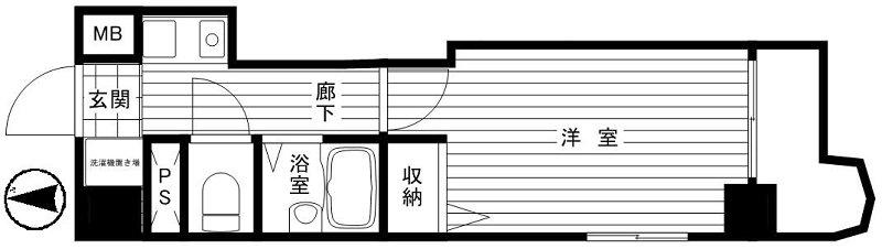 フェニックス新高円寺(1K/10階)の間取り写真