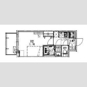 S-RESIDENCE都島LUX(1K/9階)の間取り写真
