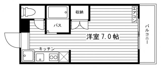 ネクステージ大和(1K/2階)の間取り写真