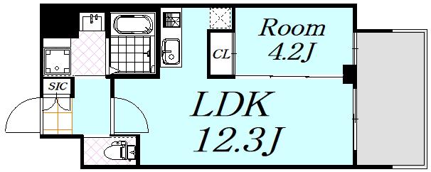 プレジオ西中島ASIAN(1LDK/10階)の間取り写真