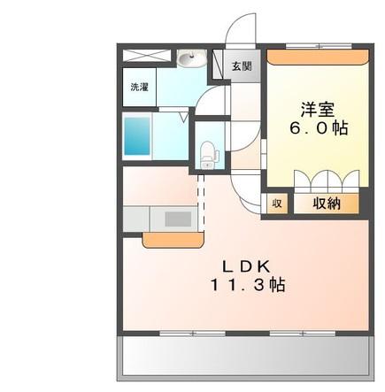 コーポ・サカシタA棟(1LDK/1階)の間取り写真