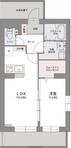 シャン アベイユ(1LDK/3階)の間取り写真