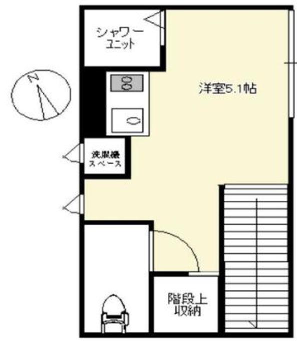 ブリリアント 高円寺II(ワンルーム/1階)の間取り写真