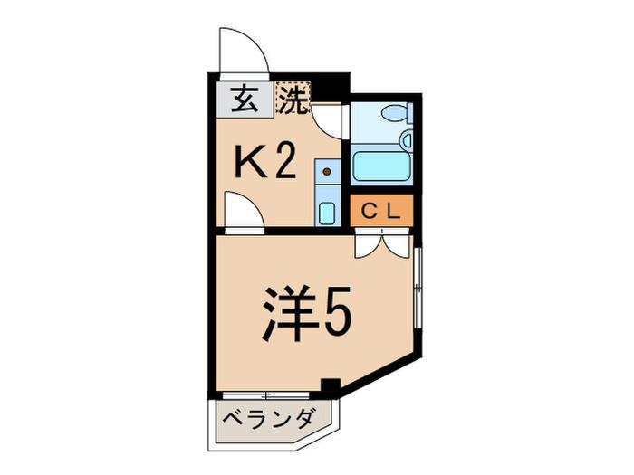 アビタシオン久が原(1K/4階)の間取り写真