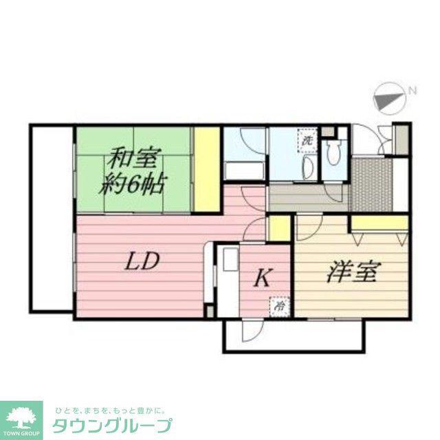 キングホームズ2番館(2LDK/3階)の間取り写真
