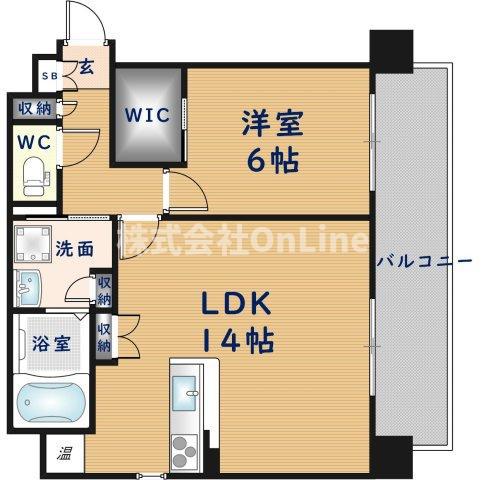 CASA FELICE(1LDK/2階)の間取り写真
