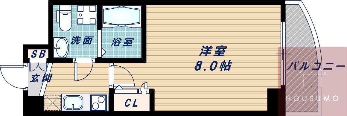 SEST新大阪(1K/3階)の間取り写真
