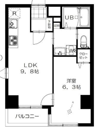 ロイヤルパレス給田3丁目(1LDK/1階)の間取り写真
