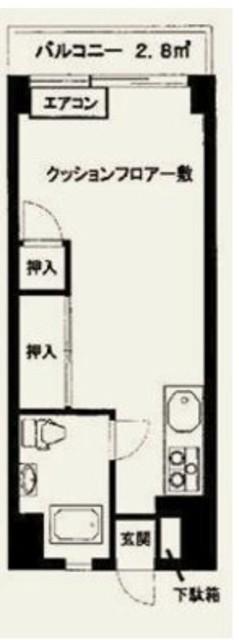 JPC恵比寿マンション(ワンルーム/2階)の間取り写真