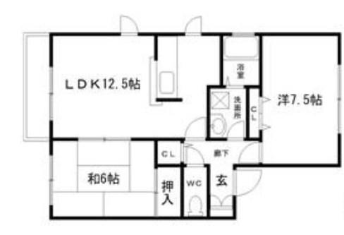 アドホックディアス(2LDK/2階)の間取り写真