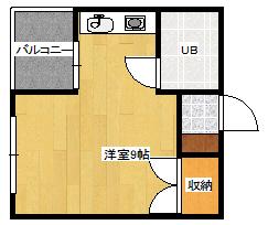 サニーベル住吉(ワンルーム/4階)の間取り写真