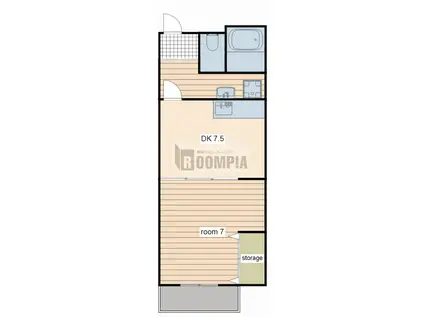 メゾン・アンジュ(1DK/1階)の間取り写真