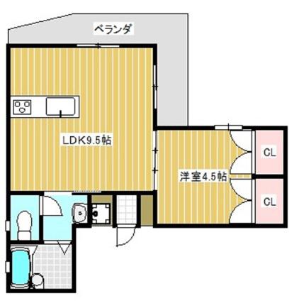 グレイス識名II(1LDK/2階)の間取り写真
