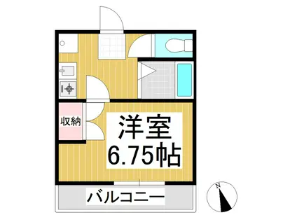 MAハイツ(1K/1階)の間取り写真