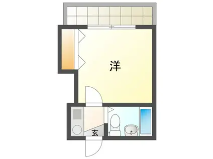 NF GRAN 中村公園(1K/1階)の間取り写真