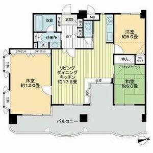 ライオンズマンションMAXIM櫛原(3LDK/8階)の間取り写真