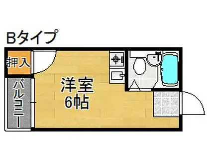 玉出タカハシマンション(ワンルーム/3階)の間取り写真