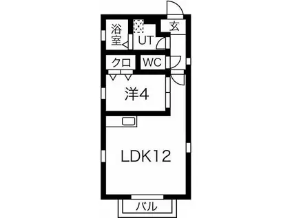 コンフォール新守山(1LDK/3階)の間取り写真