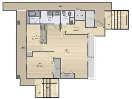 DSマンション(1LDK/5階)の間取り写真