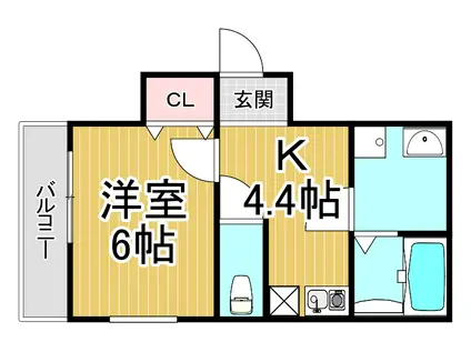 CHOUCHOU MAISON(1K/2階)の間取り写真