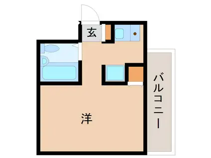 ソレイユ水堂(ワンルーム/3階)の間取り写真