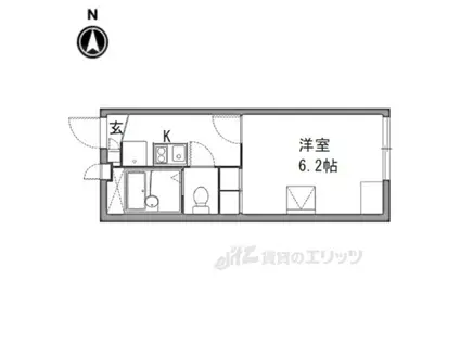 レオパレスヒカリ(1K/1階)の間取り写真