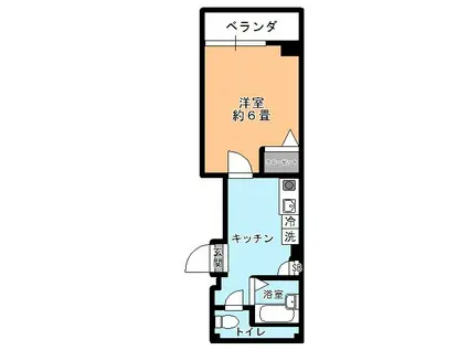 コスモピア(1K/3階)の間取り写真