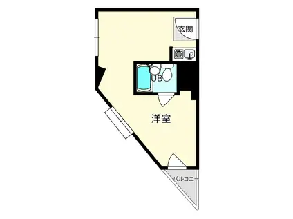 グローバル槻木(ワンルーム/3階)の間取り写真