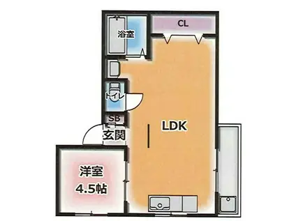 ハイツ510(2DK/4階)の間取り写真