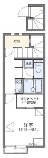 レオネクストクラインガルテン(1K/2階)の間取り写真