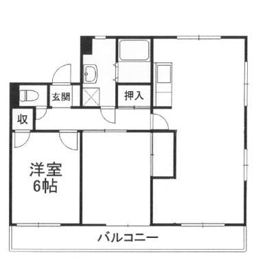 リーベンスハイム大宮(2LDK/6階)の間取り写真