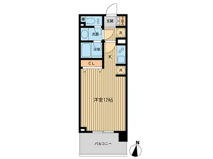 ドゥーエ横濱台町(1K/7階)の間取り写真