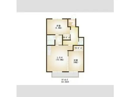 CCR-2012(2LDK/1階)の間取り写真