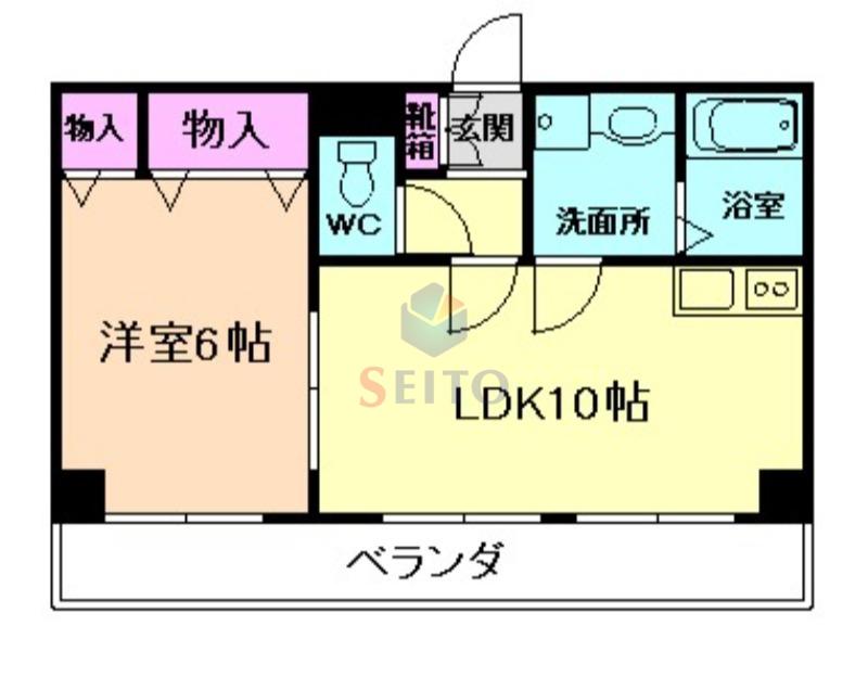 GRAN PINO 桃山台(1LDK/9階)の間取り写真